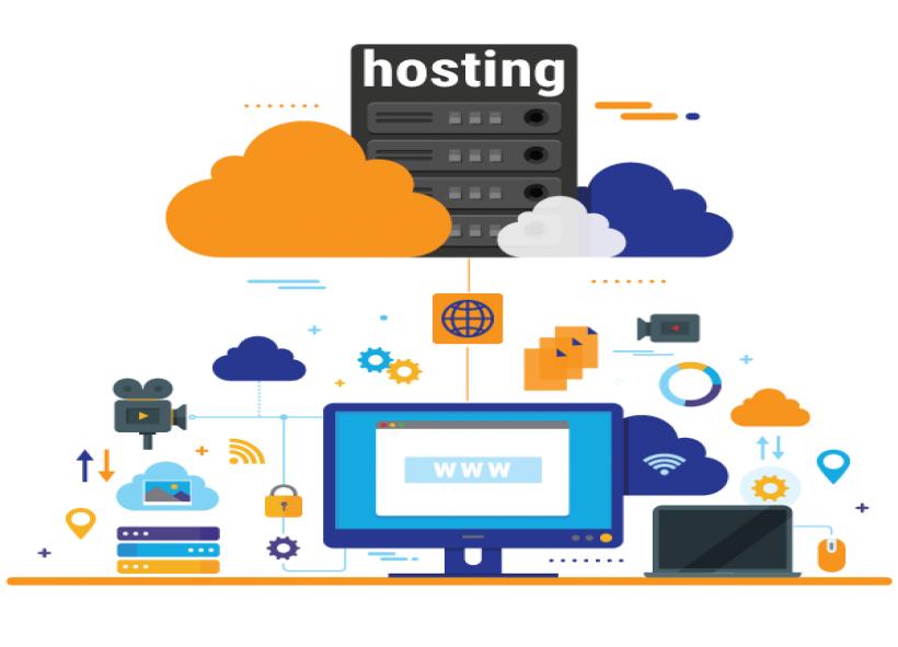 Professional web hosting server infrastructure